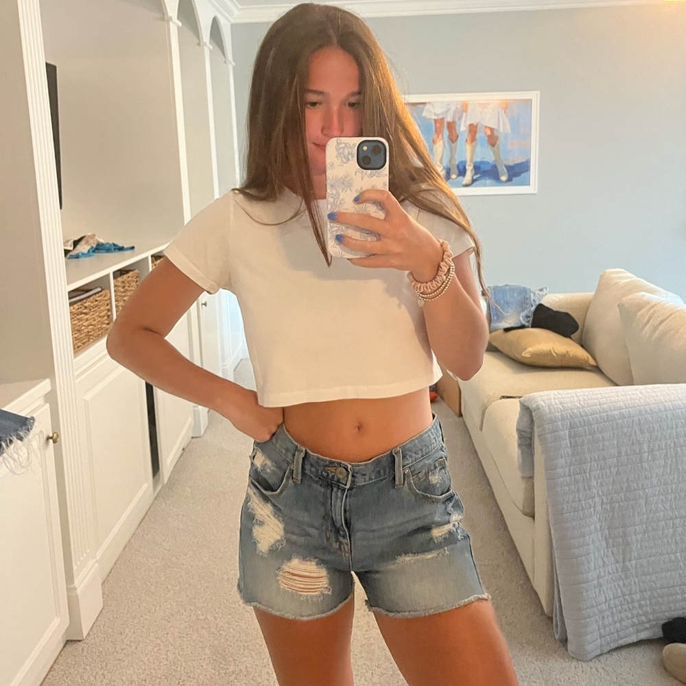 BOYFRIEND MINI DENIM JEAN SHORTS
